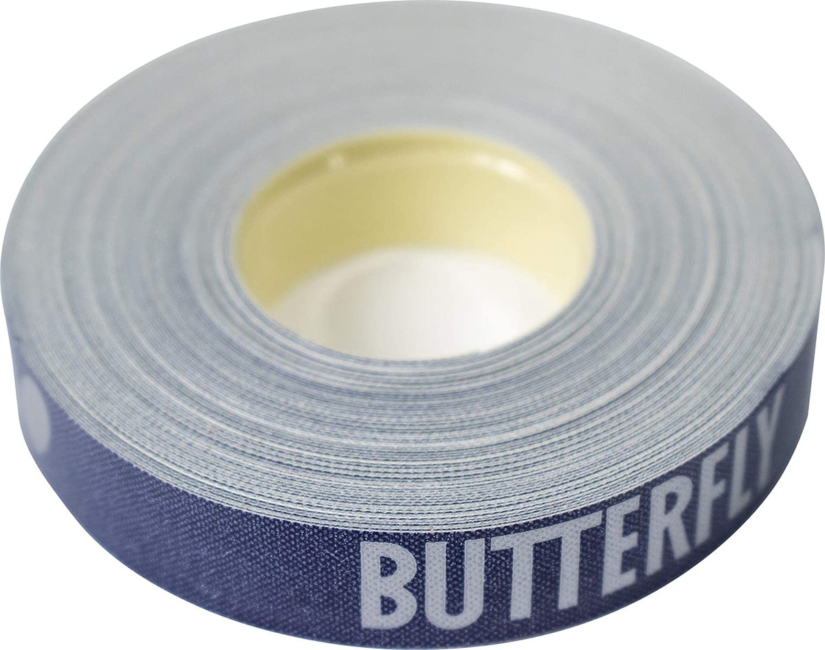 Butterfly Side Tape Butterfly Blue/Silver 12mm: Diagonal Top View